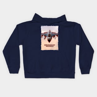 Fighter Jet Born P6 Kids Hoodie